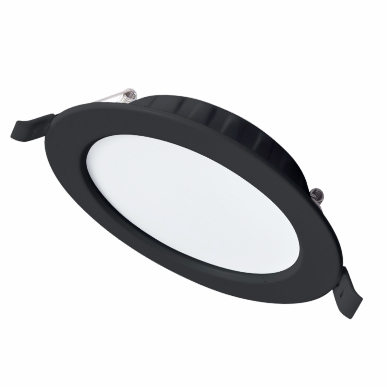 Светильник светодиодный встраиваемый LE LED DL  9W 4000K цв: черный (60)