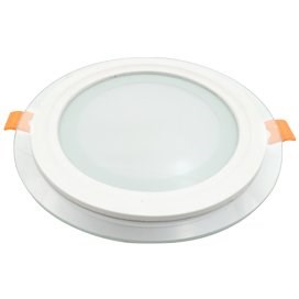 Ecola LED downlight встраив. Круглый даунлайт со стеклом и подсветкой с драйвером  6W 220V 4200K 100