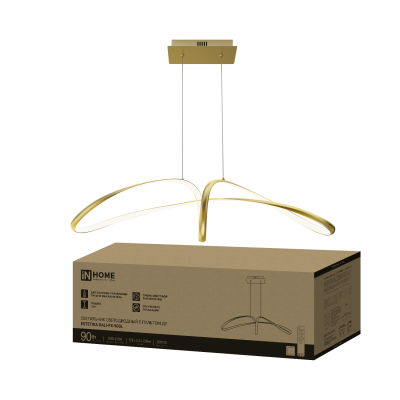 Светильник светодиодный ESTETIKA DALI-FX-90GL 90Вт 230В 3000-6500K 920х245x230мм 1.2м трос ДУ золото