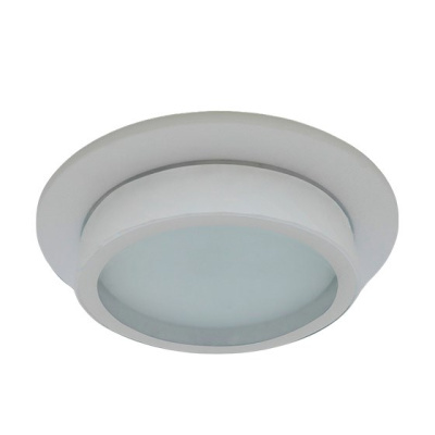 Ecola GX53 H4 SP5370 светильник встраив. Спот IP65 Белый матовый с белой окантовкой 110х54 (к+)  [SQ