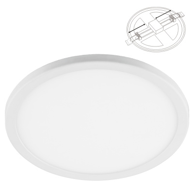 Светильник встраиваемый светод.с регул. монтажным диаметром14W, 1120Lm,6400K, белый, АL508